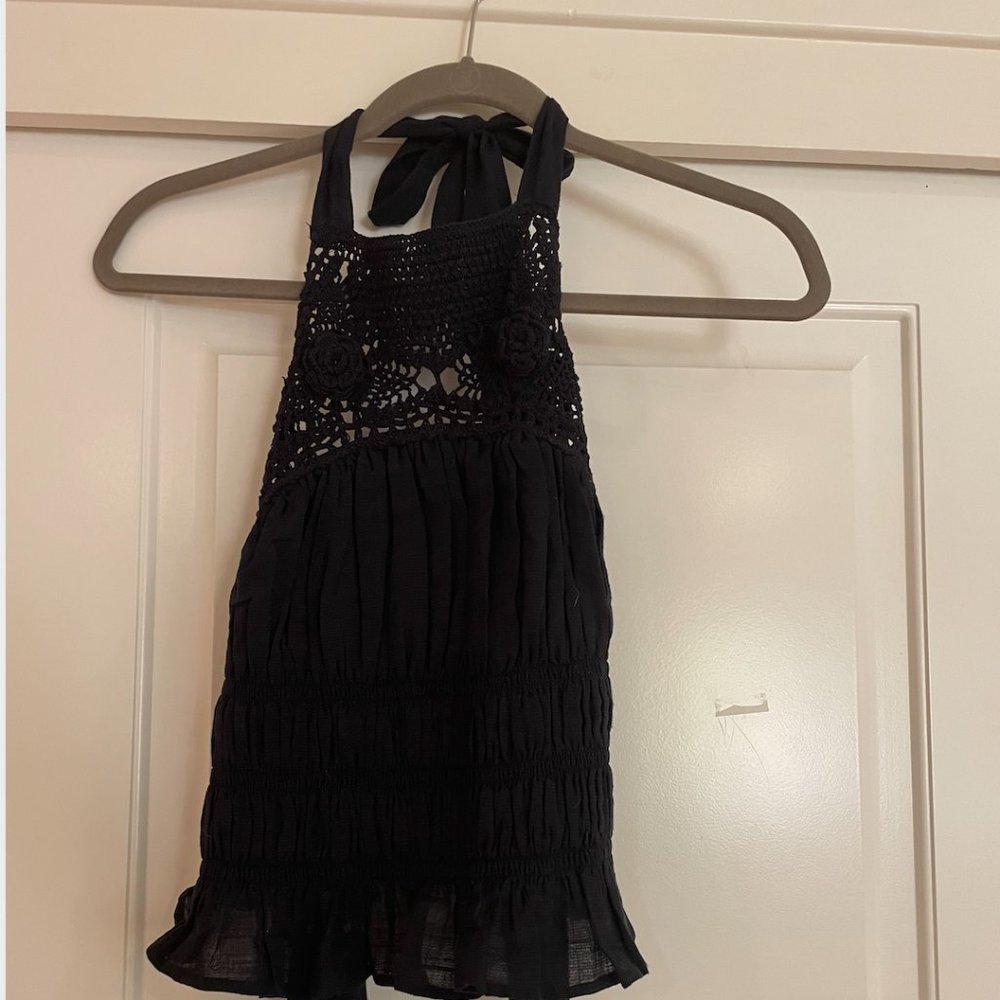 Free People Ellie Crochet Top